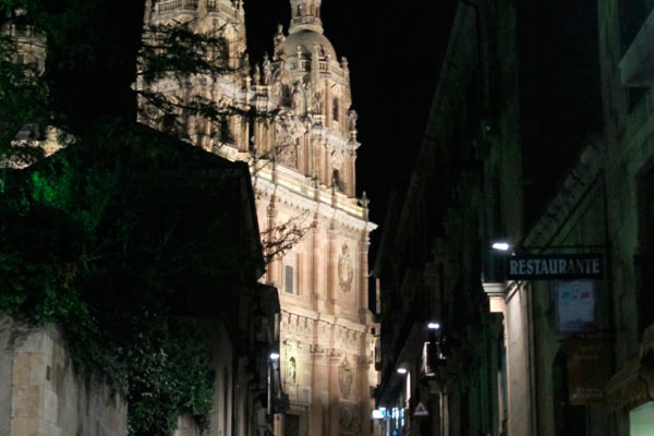 Vistas de Salamanca por la noche