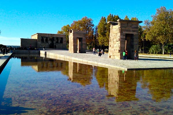 Imagen del Templo de Debod en Madrid