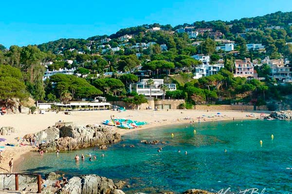 Una de las calas de Blanes