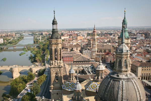 Vista del centro de Zaragoza