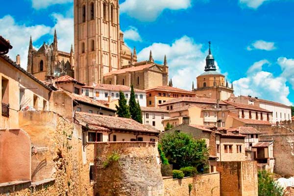 aspectomedieval de la ciudad de Segovia