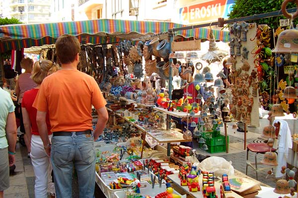 Mercado al aire libre en Inca