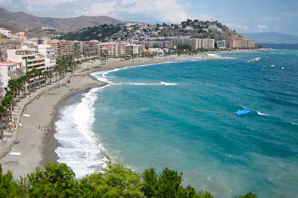 Zona de la playa de Almuñécar