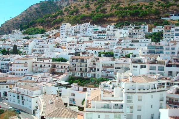 Casas típicas del pueblo de Mijas