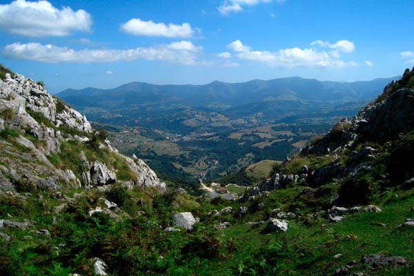 Vista del valle de Carranza