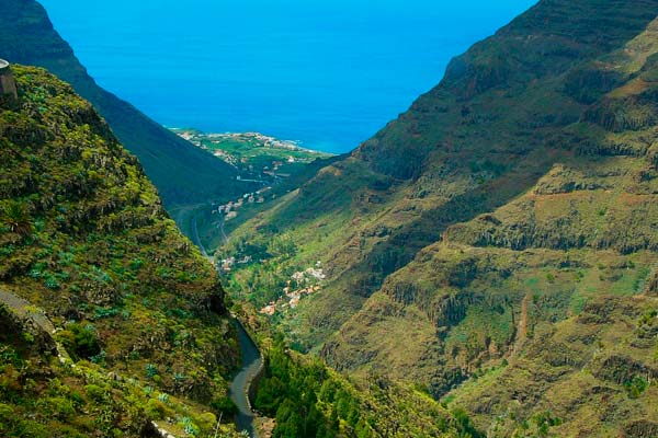 Vista de zona natural de La Gomera